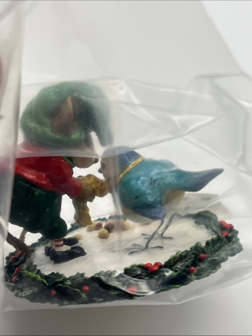 Wee Forest Folk Helpful Elf Figurine - Green and Red - Picture 5 of 15